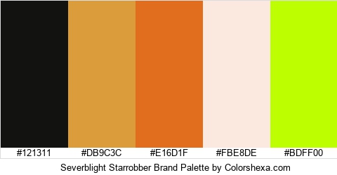 Severblight Starrobber Brand Colors Logo