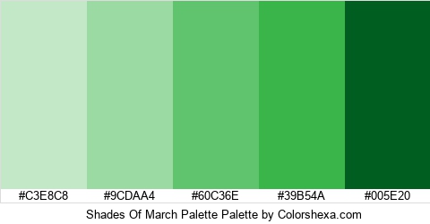 Shades Of March Palette Colors Logo