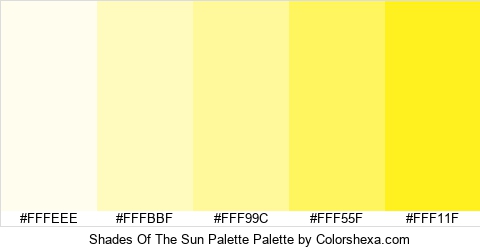 Shades Of The Sun Palette Colors Logo