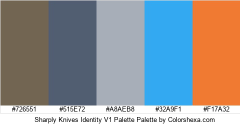Sharply Knives Identity V1 Palette Colors Logo
