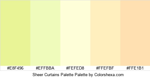 Sheer Curtains Palette Colors Logo