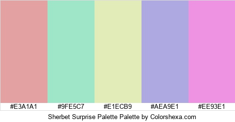 Sherbet Surprise Palette Colors Logo