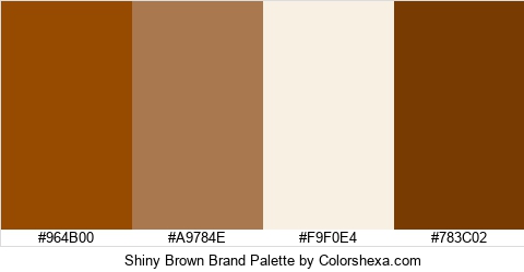 Shiny Brown Brand Colors Logo