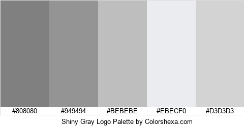 Shiny Gray Logo Colors Logo