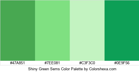 Shiny Green Sems Color Colors Logo