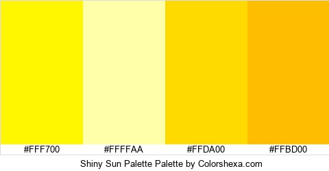 Shiny Sun Palette Colors Logo