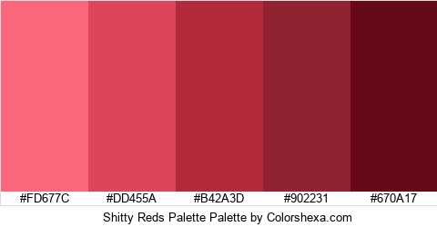 Shitty Reds Palette Colors Logo