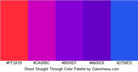 Shoot Straight Through Color Colors Logo