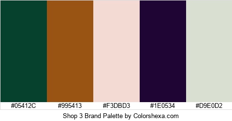Shop 3 Brand Colors Logo