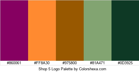 Shop 5 Logo Colors Logo