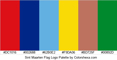 Sint Maarten Flag Logo Colors Logo