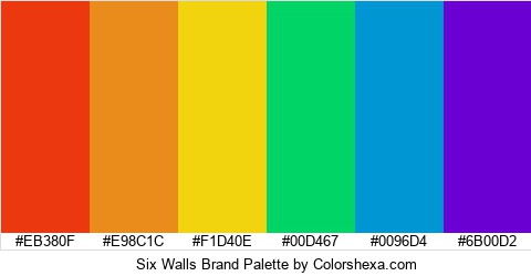Six Walls Brand Colors Logo