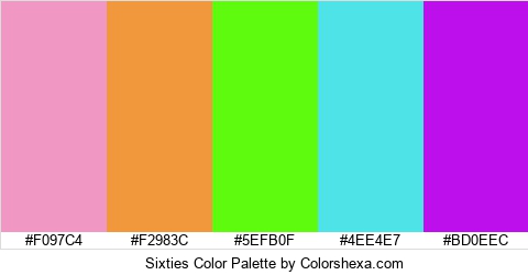 Sixties Color Colors Logo
