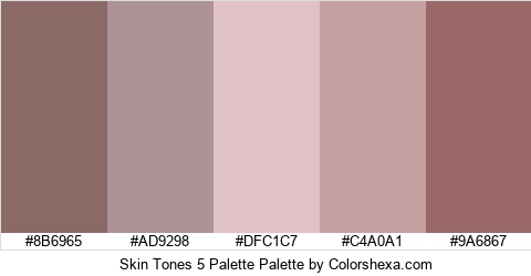 Skin Tones 5 Palette Colors Logo