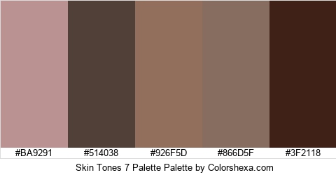 Skin Tones 7 Palette Colors Logo