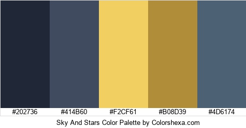 Sky And Stars Color Colors Logo