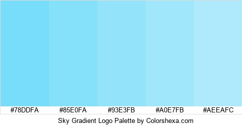 Sky Gradient Logo Colors Logo