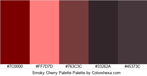 Smoky Cherry Palette Colors Logo