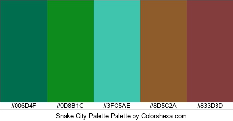 Snake City Palette Colors Logo