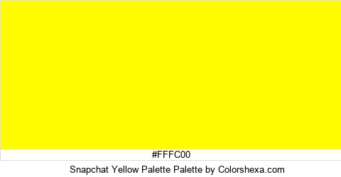 Snapchat Yellow Palette Colors Logo