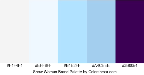 Snow Woman Brand Colors Logo