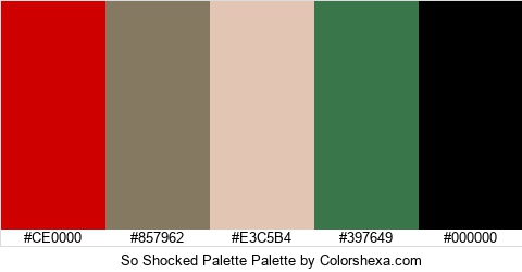 So Shocked Palette Colors Logo
