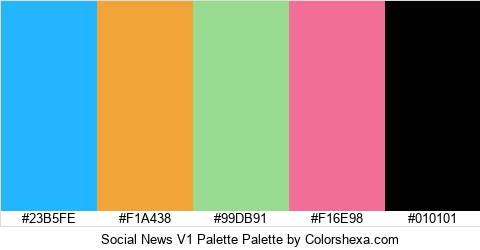 Social News V1 Palette Colors Logo