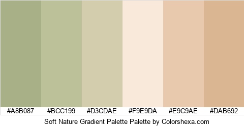 Soft Nature Gradient Palette Colors Logo