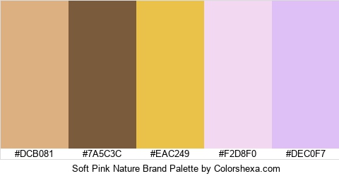 Soft Pink Nature Brand Colors Logo