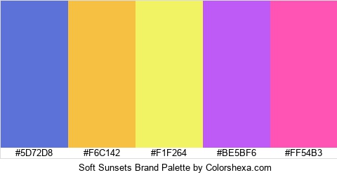 Soft Sunsets Brand Colors Logo
