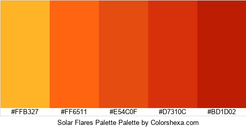 Solar Flares Palette Colors Logo