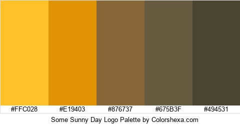 Some Sunny Day Logo Colors Logo