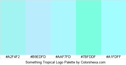 Something Tropical Logo Colors Logo