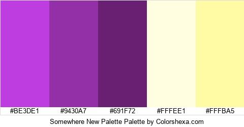 Somewhere New Palette Colors Logo