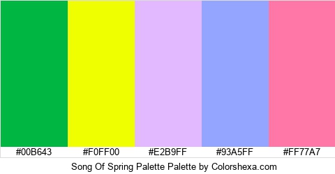 Song Of Spring Palette Colors Logo