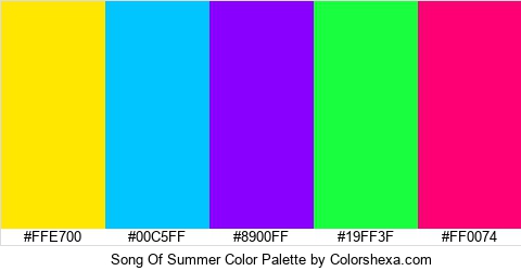 Song Of Summer Color Colors Logo