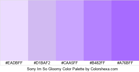 Sorry Im So Gloomy Color Colors Logo