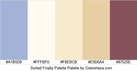 Sorted Finally Palette Colors Logo