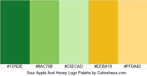 Sour Apple And Honey Logo Colors Logo