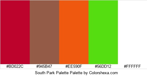 South Park Palette Colors Logo
