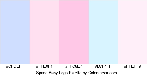 Space Baby Logo Colors Logo