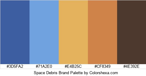 Space Debris Brand Colors Logo