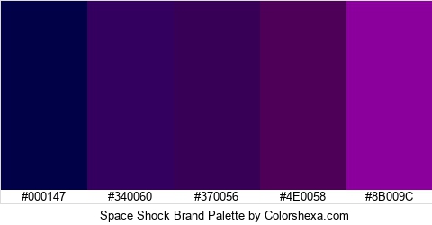 Space Shock Brand Colors Logo