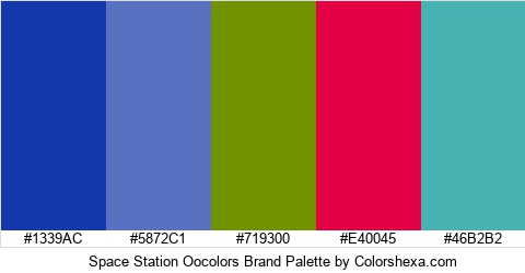 Space Station Oocolors Brand Colors Logo