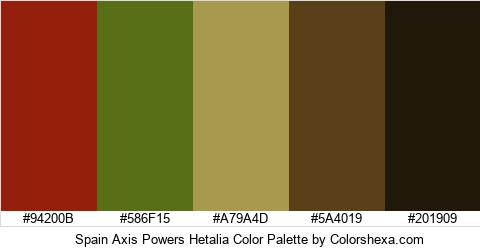 Spain Axis Powers Hetalia Color Colors Logo