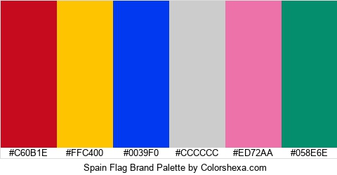 Spain Flag Brand Colors Logo