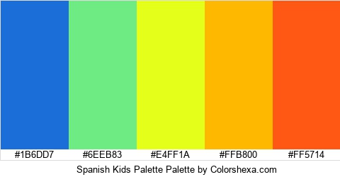 Spanish Kids Palette Colors Logo