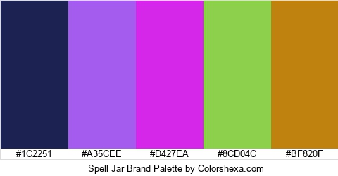 Spell Jar Brand Colors Logo