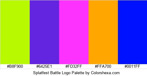 Splatfest Battle Logo Colors Logo