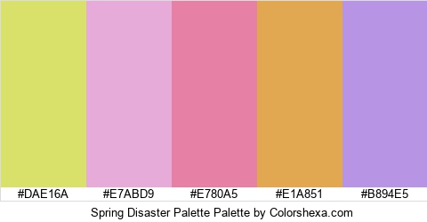 Spring Disaster Palette Colors Logo